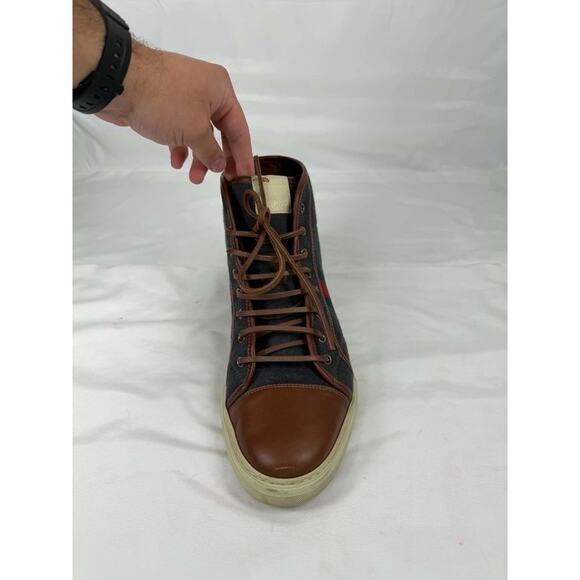 Gucci Web Accent Wool Sneakers US 11.5 SPB-MS 365978 main image 4